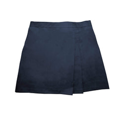1776 Falda pantalón plisada de dos patadas azul marino para niñas y mujeres
