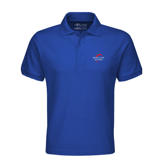 Keys Gate Nation (6-8) - Unisex Royal Blue Liberty Polo Shirt