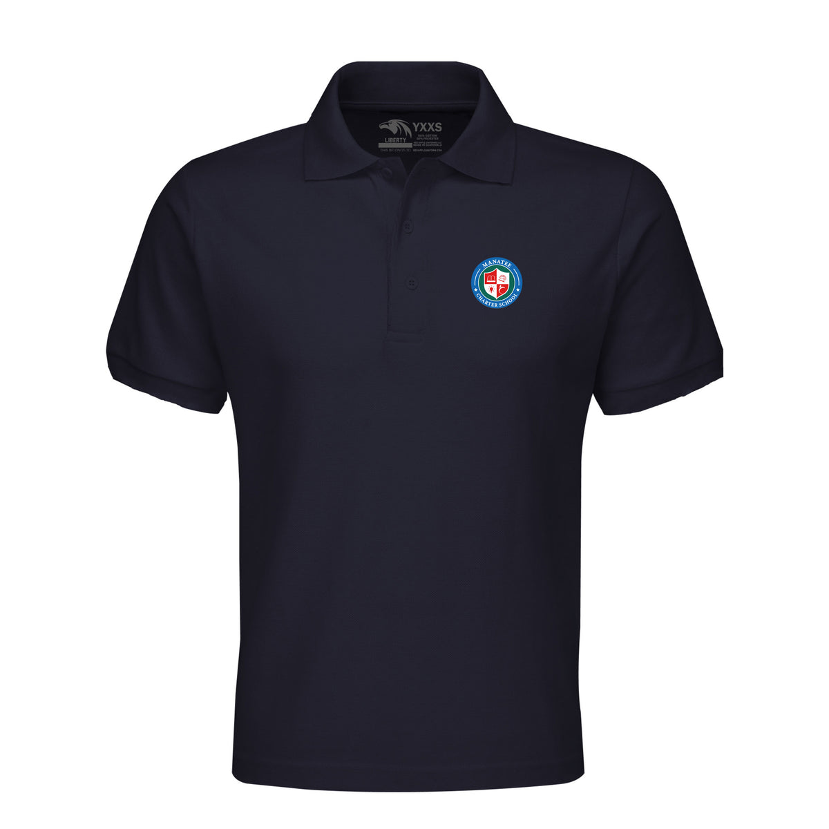 Manatee Charter School (6-8) - Liberty Polo Navy Blue