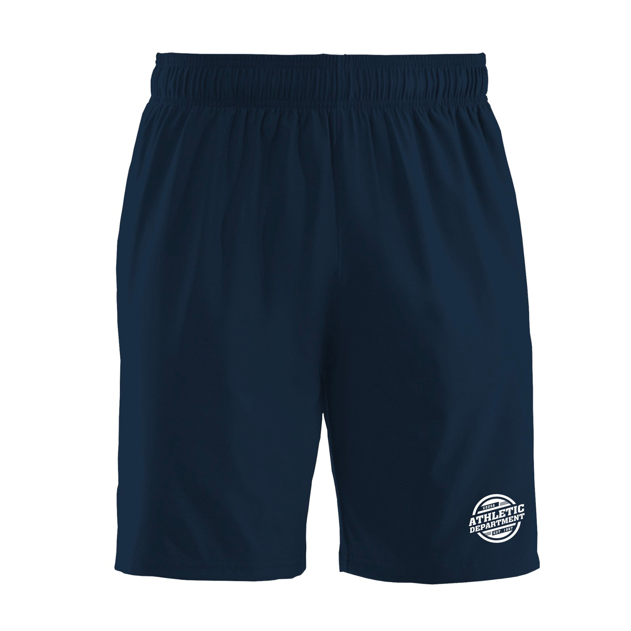 Athletic Department Pantalones cortos deportivos de malla azul marino unisex 