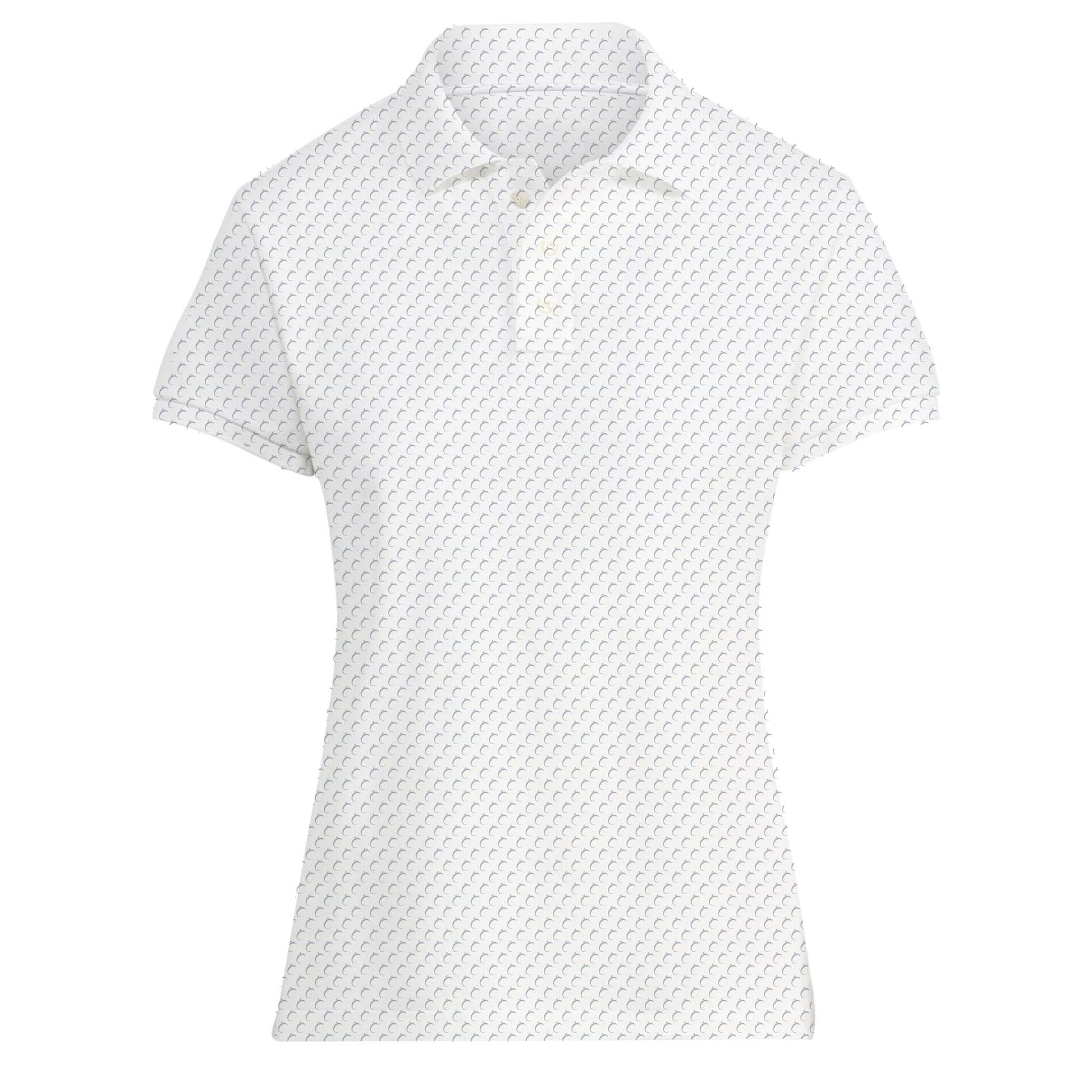 Patriot Performance White Polo with Navy accents